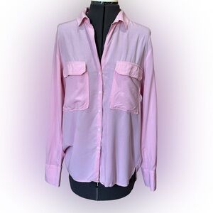 Zara Woman Soft Pink Button Down Shirt